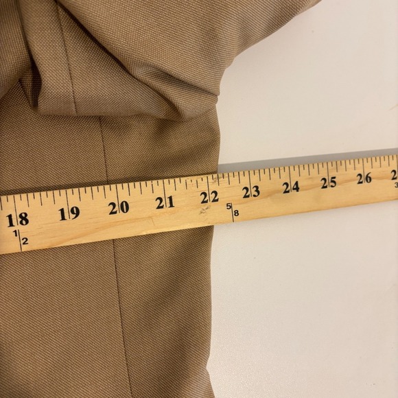 Turnbury Tan Sport Coat Mens 44R Silk Wool Blend 2 Button Blazer Jacket Lined